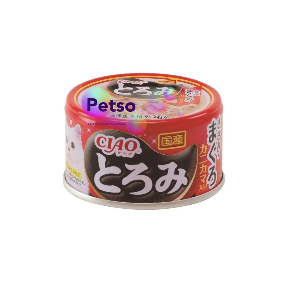 CIAO TOROMI Chicken Tuna & Crab Wet Cat Food 80g (canned)