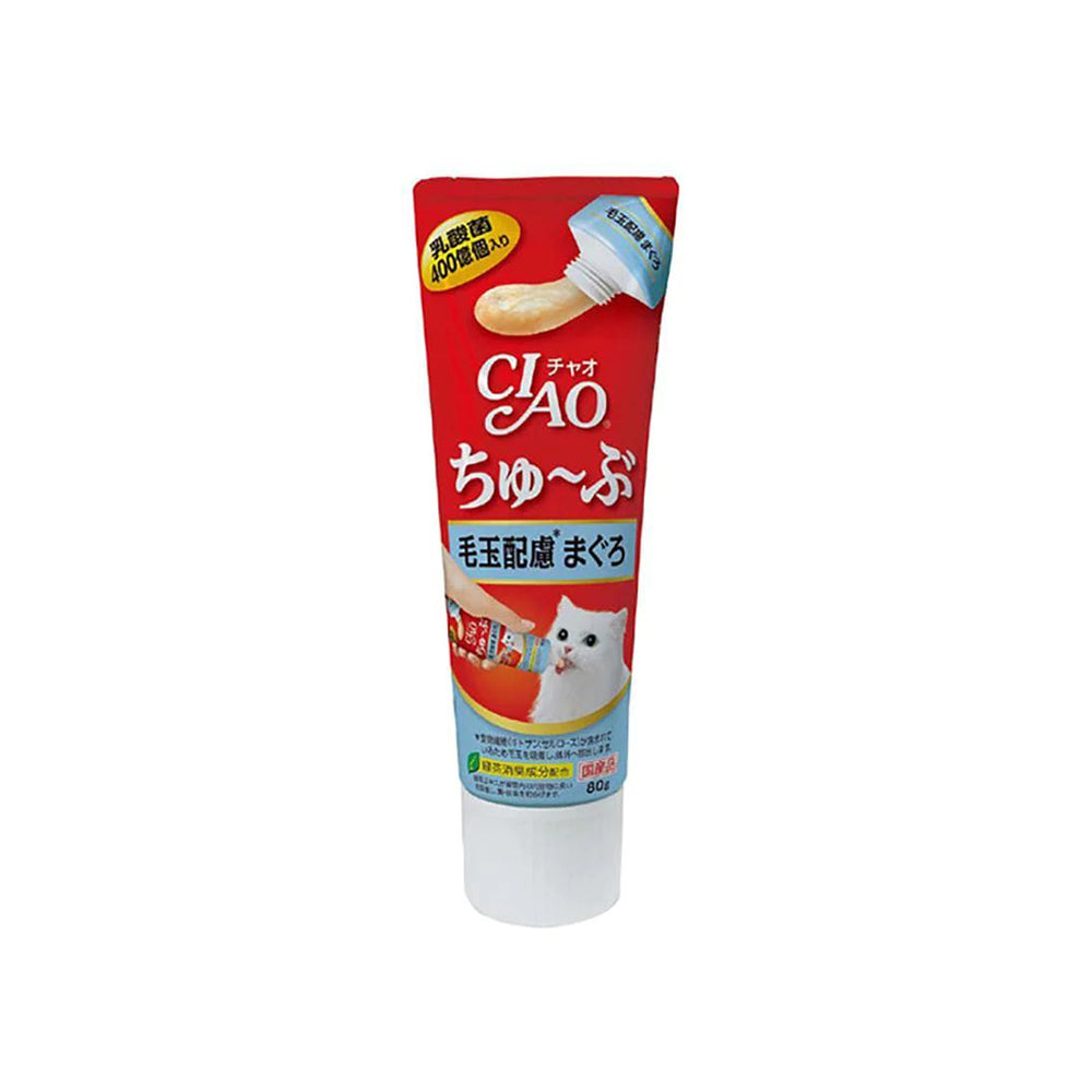 Picture Idea: Ciao Hairball Remedy Tuna Recipe Paste 80G Wet Cat Treats