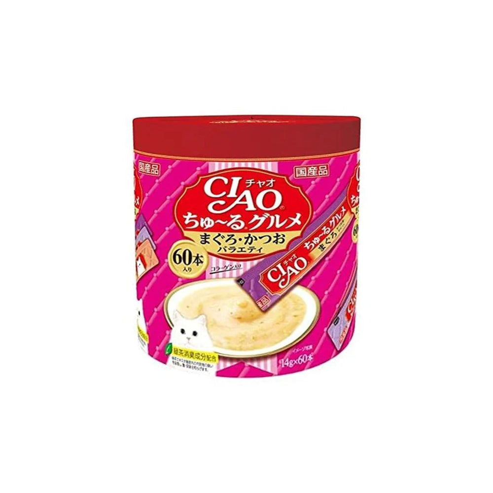 CIAO Churu Gourmet Tuna & Bonito Cat Treats 14gx60pcs