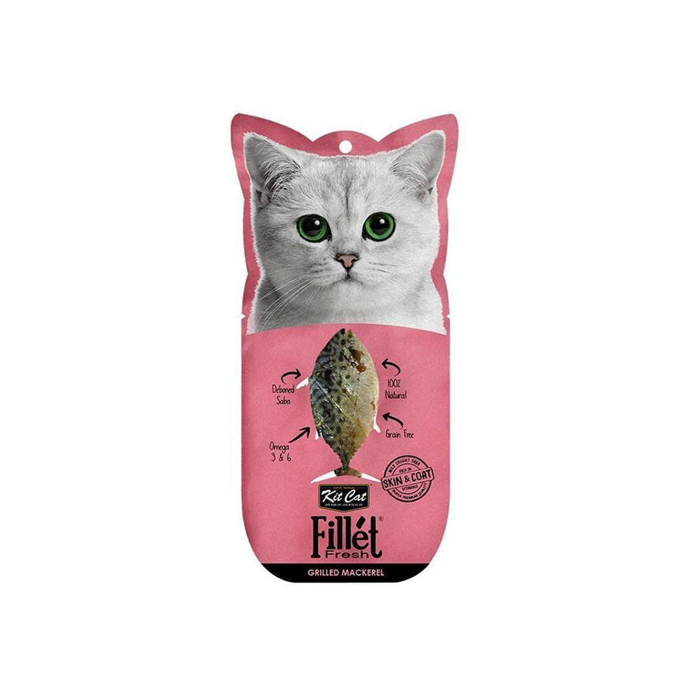 KIT CAT Fillet Fresh Grilled Mackerel Cat Treats 30g