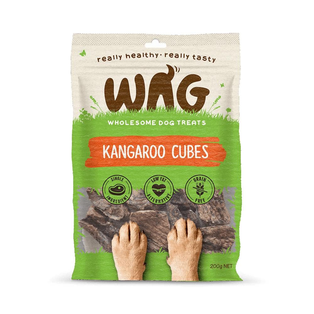 WAG Kangaroo Cubes 200G - Petso Online 