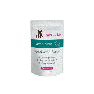 【Expiry-12/2023】LAILA & ME Dehydrated Range Lamb Liver Dog Treats 100g