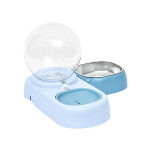 PAKEWAY Blue Pearl Pet Drinking and Feeding Steel Bowl