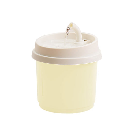 PAKEWAY Yellow Pet Drinking Fountain With Protection Function 1.8L