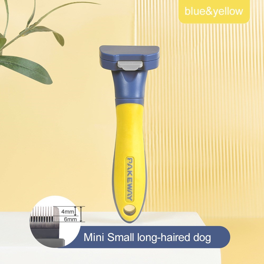 PAKEWAY T10 Self-Cleaning Long Hair Remover Dog Comb (Small)