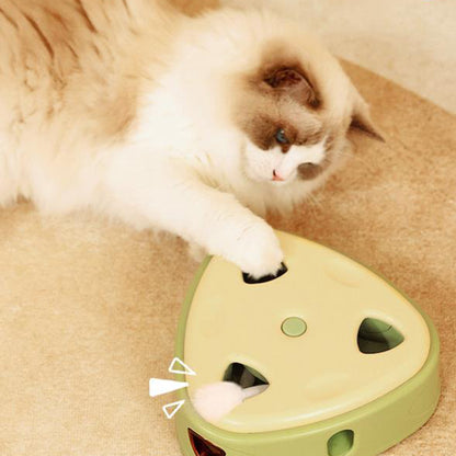 PAKEWAY Yellow Cheese Electric Cat Toy