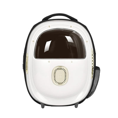 Pakeway White Pet Backpack with Air Circulation Function