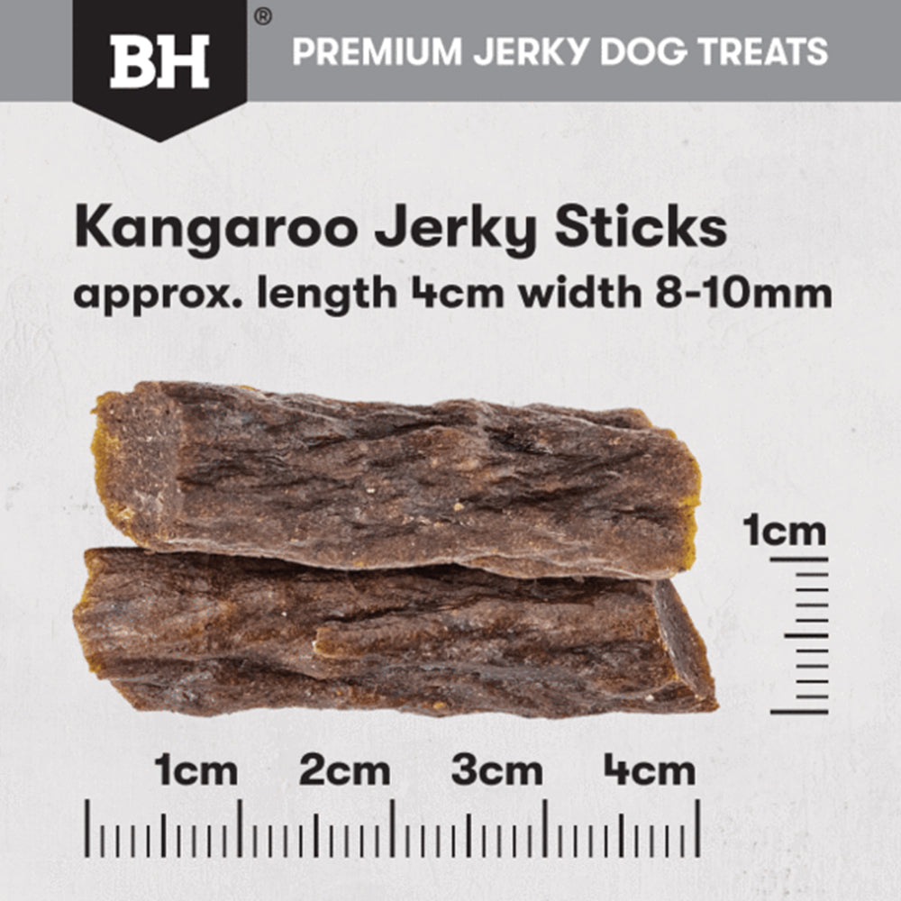 BLACK HAWK Dog Treats Kangaroo Jerky Sticks 100g