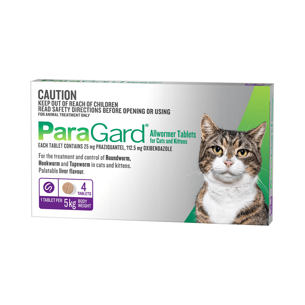 PARAGARD Purple Cat Allwormer (0-5kg) 4pcs