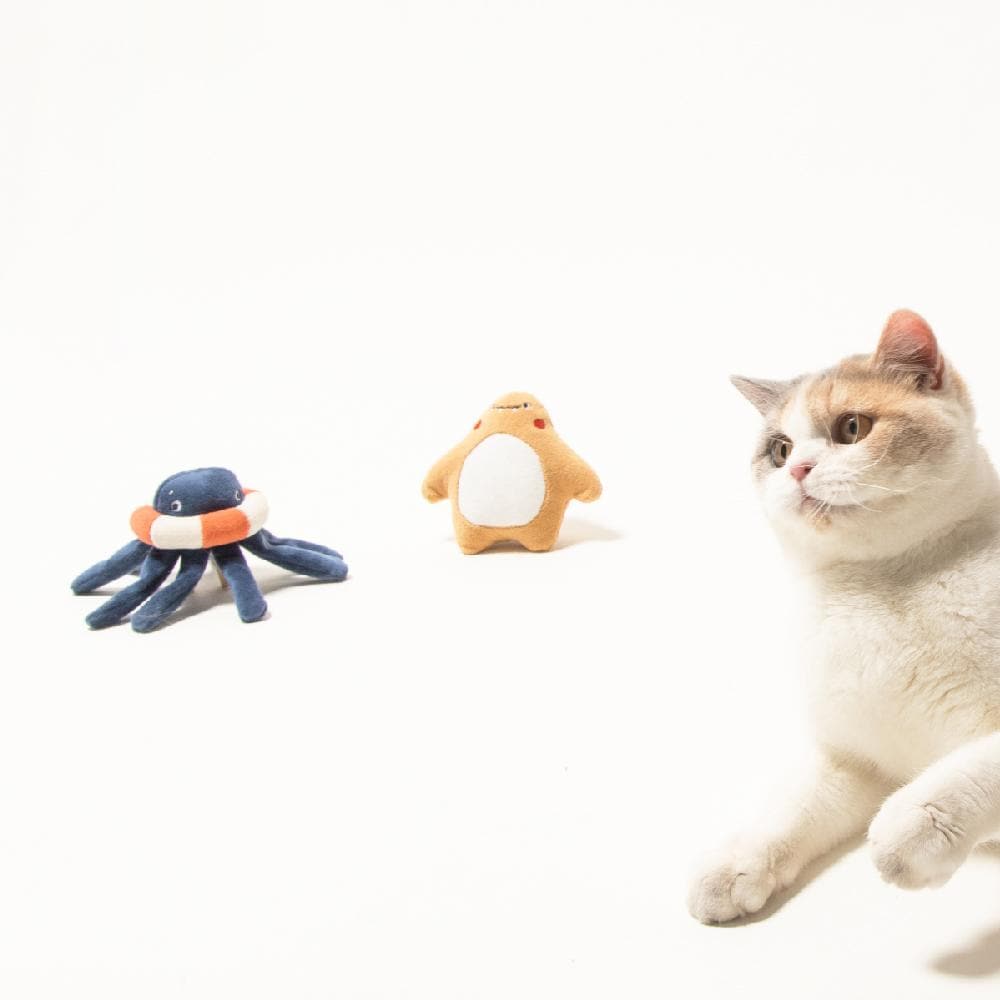 PIDAN Cat Plush Toy (Little Monster) - Navy - Petso Online 