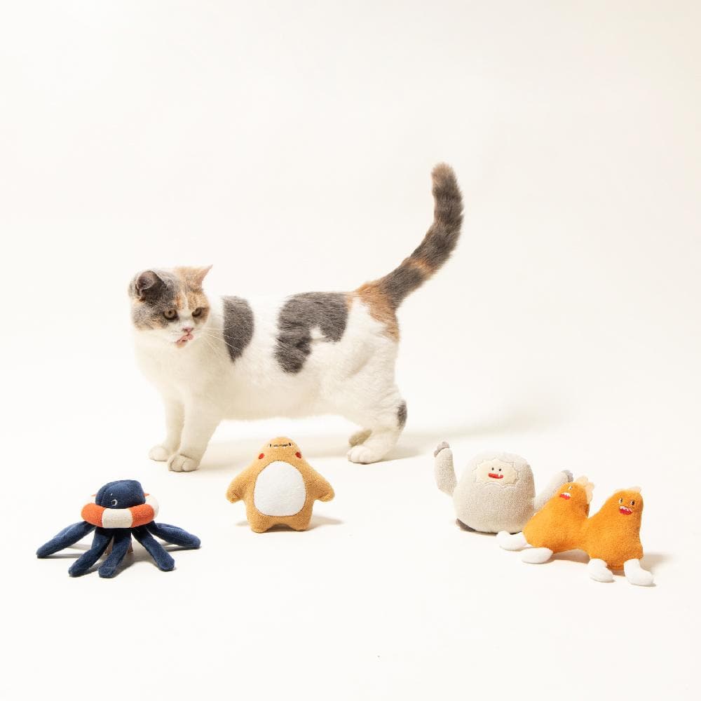 PIDAN Cat Plush Toy (Little Monster) - Navy - Petso Online 