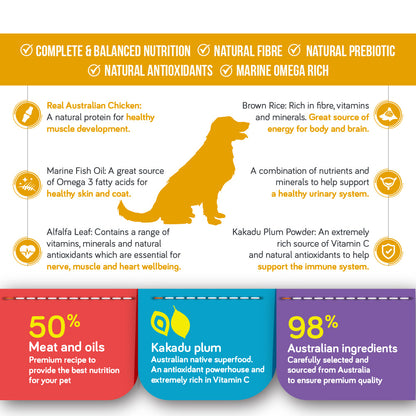 [SAMPLE] TALENTAIL Chicken with Brown Rice Kibble Dog Food for Adult Dogs 70g