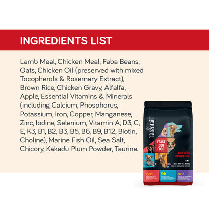 [SAMPLE] TALENTAIL Lamb with Brown Rice Kibble Dog Food For Adult Dogs 70g