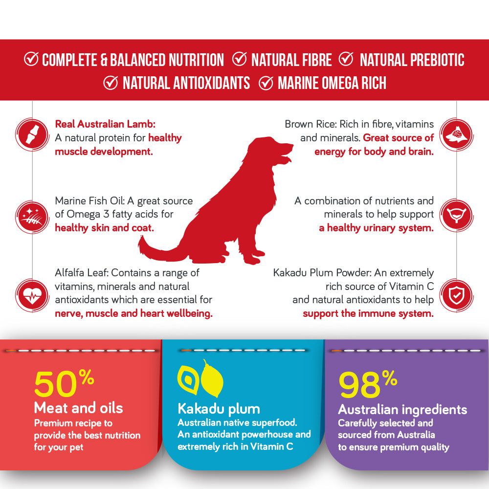 [SAMPLE] TALENTAIL Lamb with Brown Rice Kibble Dog Food For Adult Dogs 70g