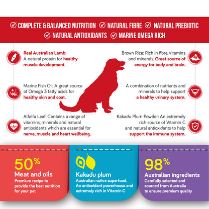 [SAMPLE] TALENTAIL Lamb with Brown Rice Kibble Dog Food For Adult Dogs 70g