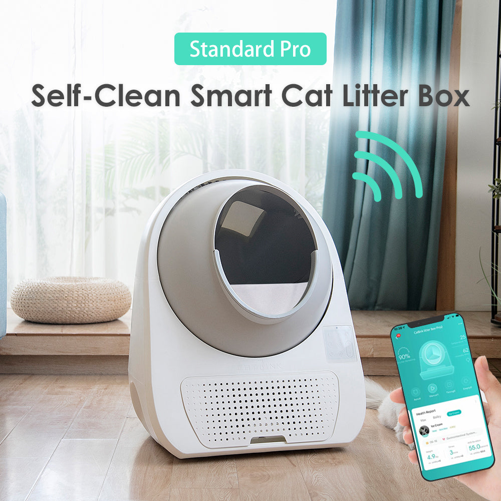 CATLINK Scooper Standard Pro Smart Self-Cleaning White Cat Litter Box