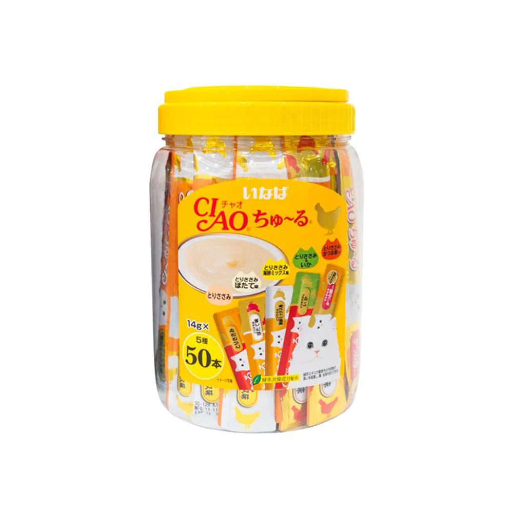 CIAO Churu Puree White Meat Variety Wet Cat Treats 50x14g