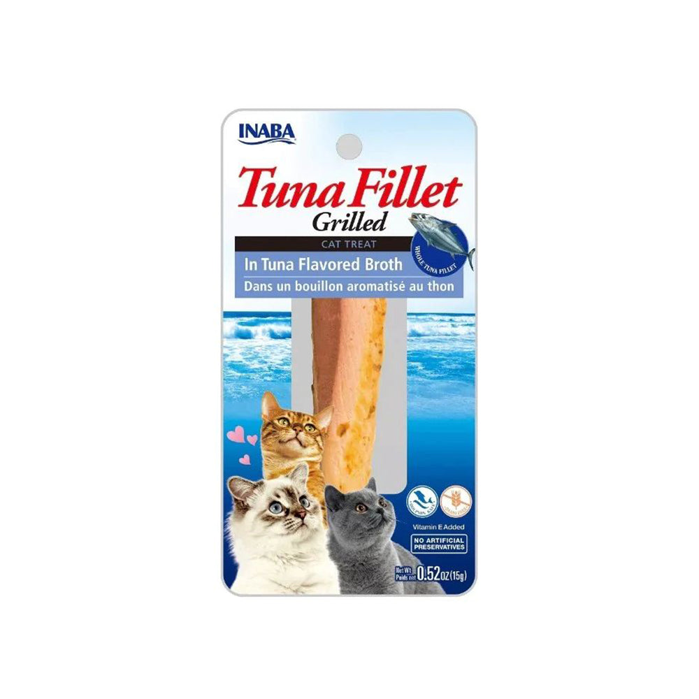 INABA Grilled Tuna Fillet In Tuna Flavored Broth Cat Treats 15g