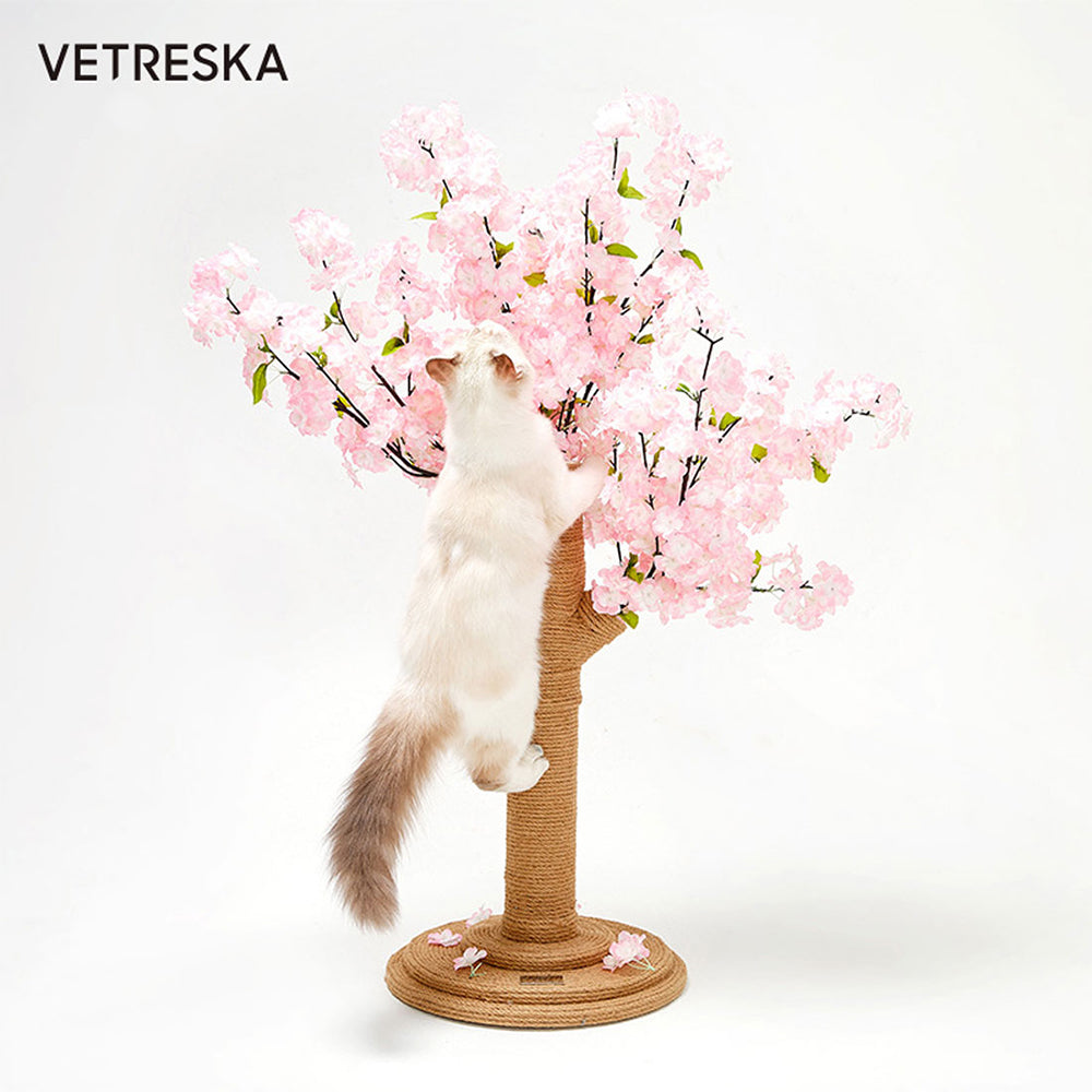 VETRESKA Cherry Blossom Cat Scratching Tree