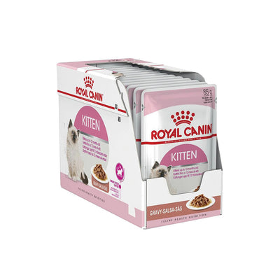 ROYAL CANIN Kitten Gravy Wet Cat Food 12x85g