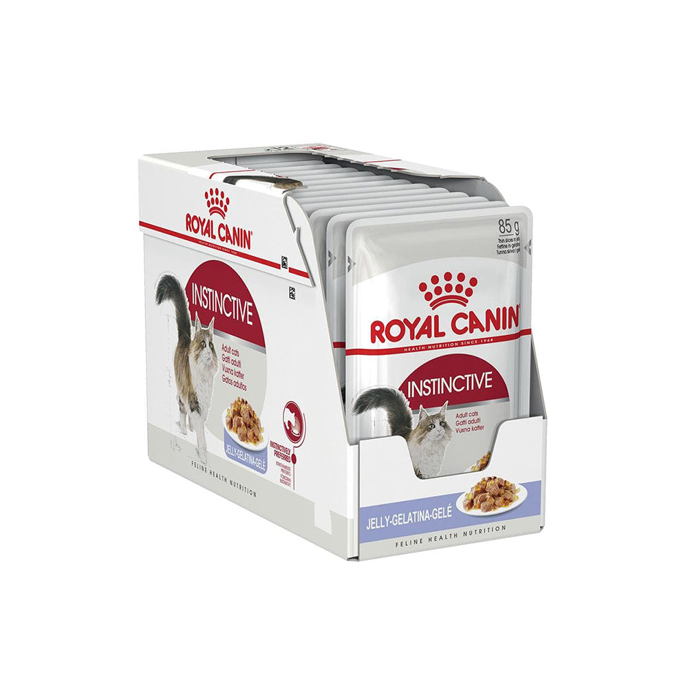 ROYAL CANIN Instinctive Jelly Wet Cat Food for Adult Cats 12x85g