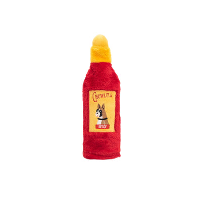 ZIPPY PAWS Chowlula Hot Sauce Crusherz Crunch & Squeak Dog Toy