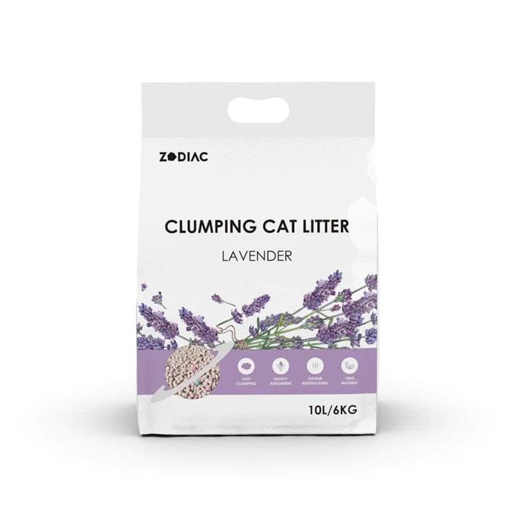 ZODIAC Lavender Clumping Cat Litter 6kg