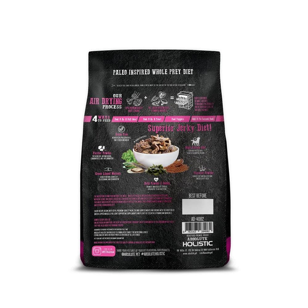 ABSOLUTE HOLISTIC Beef & Hoki Air Dried Dog Food 1kg