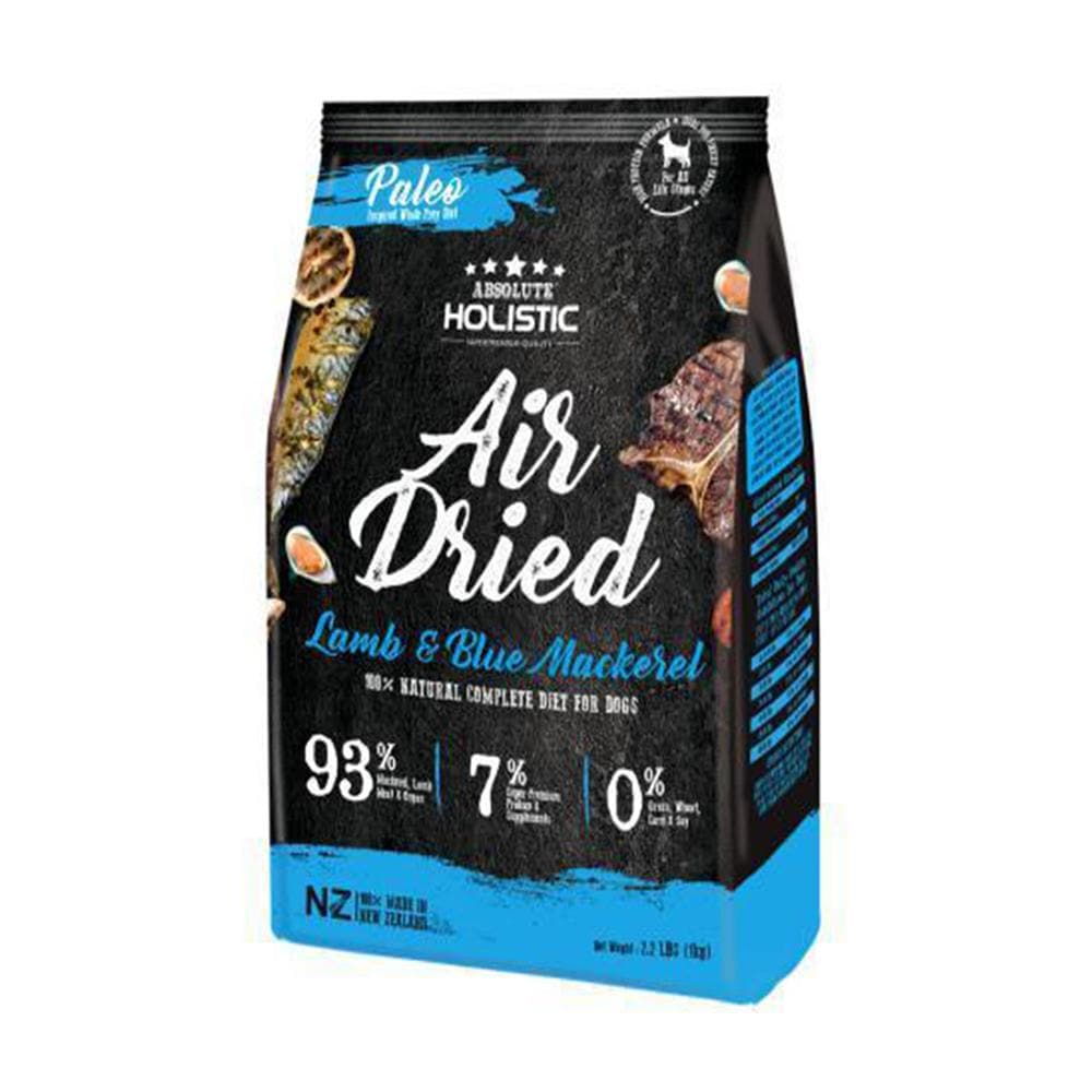 ABSOLUTE HOLISTIC Blue Mackerel & Lamb Air Dried Dog Food 1kg