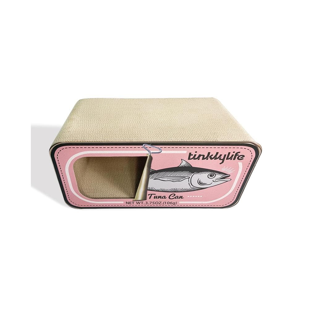 TINKLY LIFE Pink Tuna Can Cat Scratcher