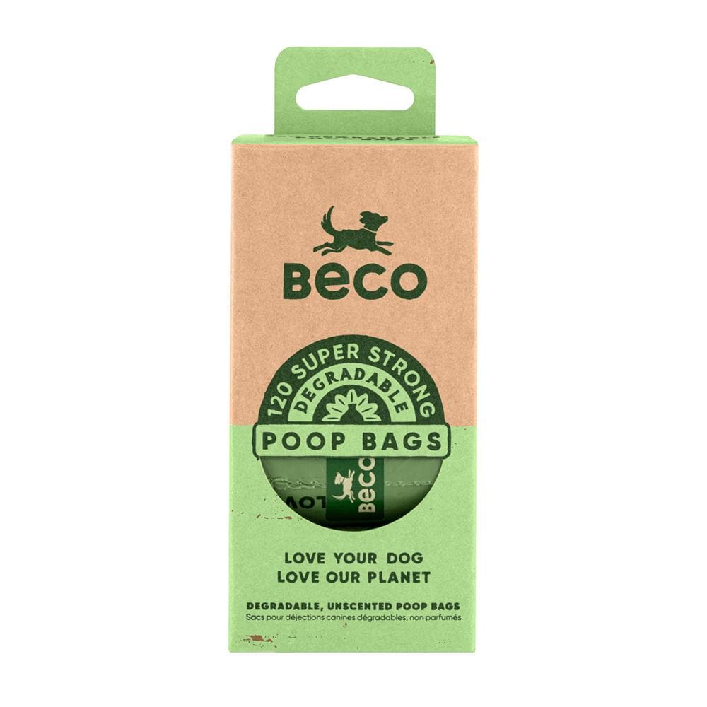 BECO Degradable Dog Poop Bags 120 packs