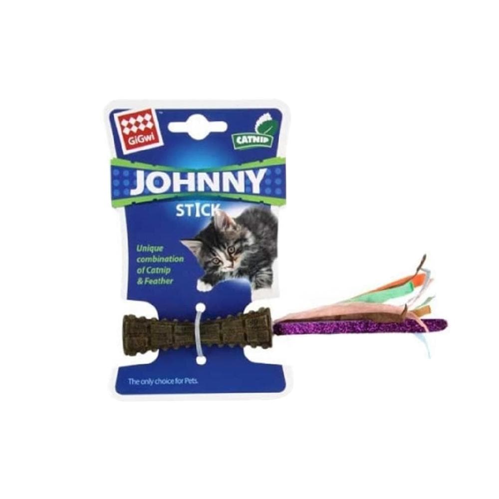 GIGWI Johnny Stick Cat Toy with Catnip