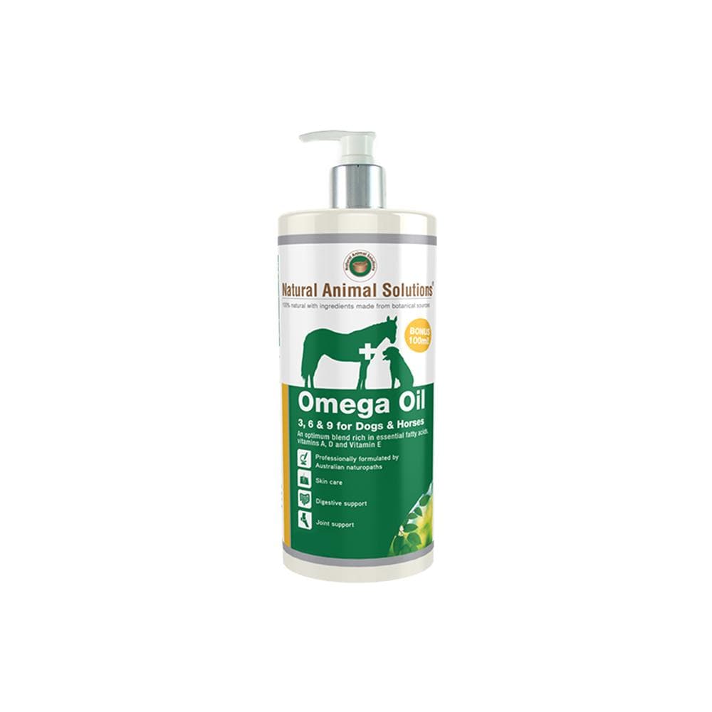 NATURAL ANIMAL SOLUTIONS Omega 3, 6 & 9 Oil Dogs & Horses 1000ml
