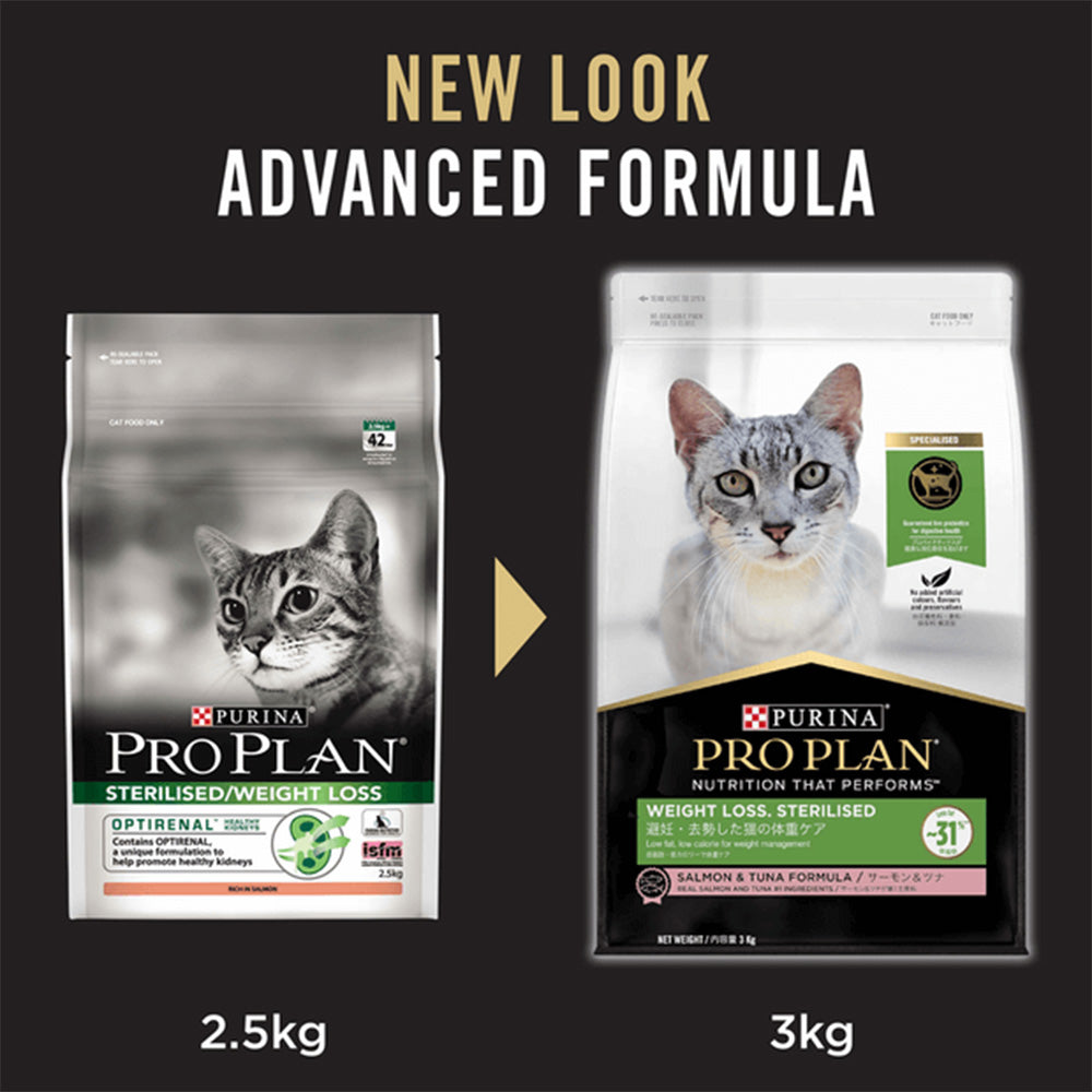 PRO PLAN Weight Loss Sterilised Adult Cat Food 3kg