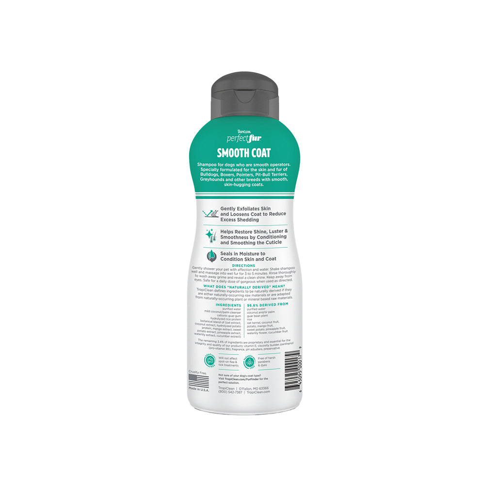 TROPICLEAN Perfect Fur Smooth Coat Dog Shampoo 473ml