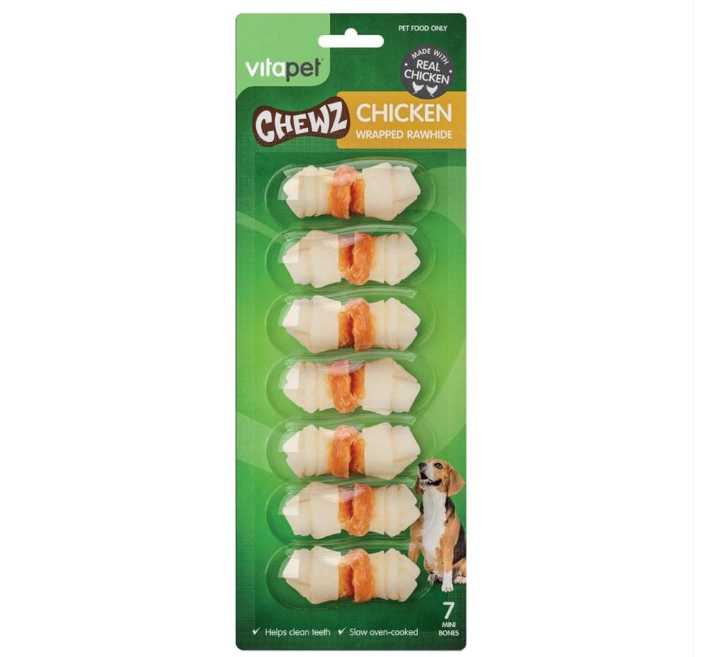 VITAPET Chicken Wrapped Chewz  Dog Treatrs 7pcs
